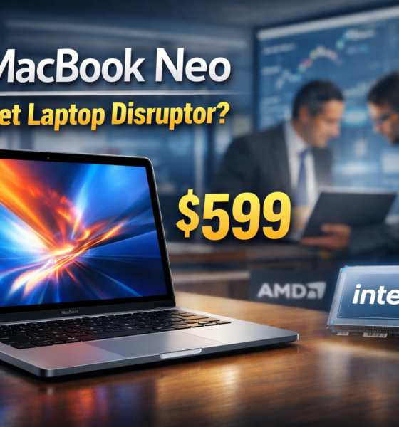 Apple MacBook Neo $599 budget laptop review and industry impact