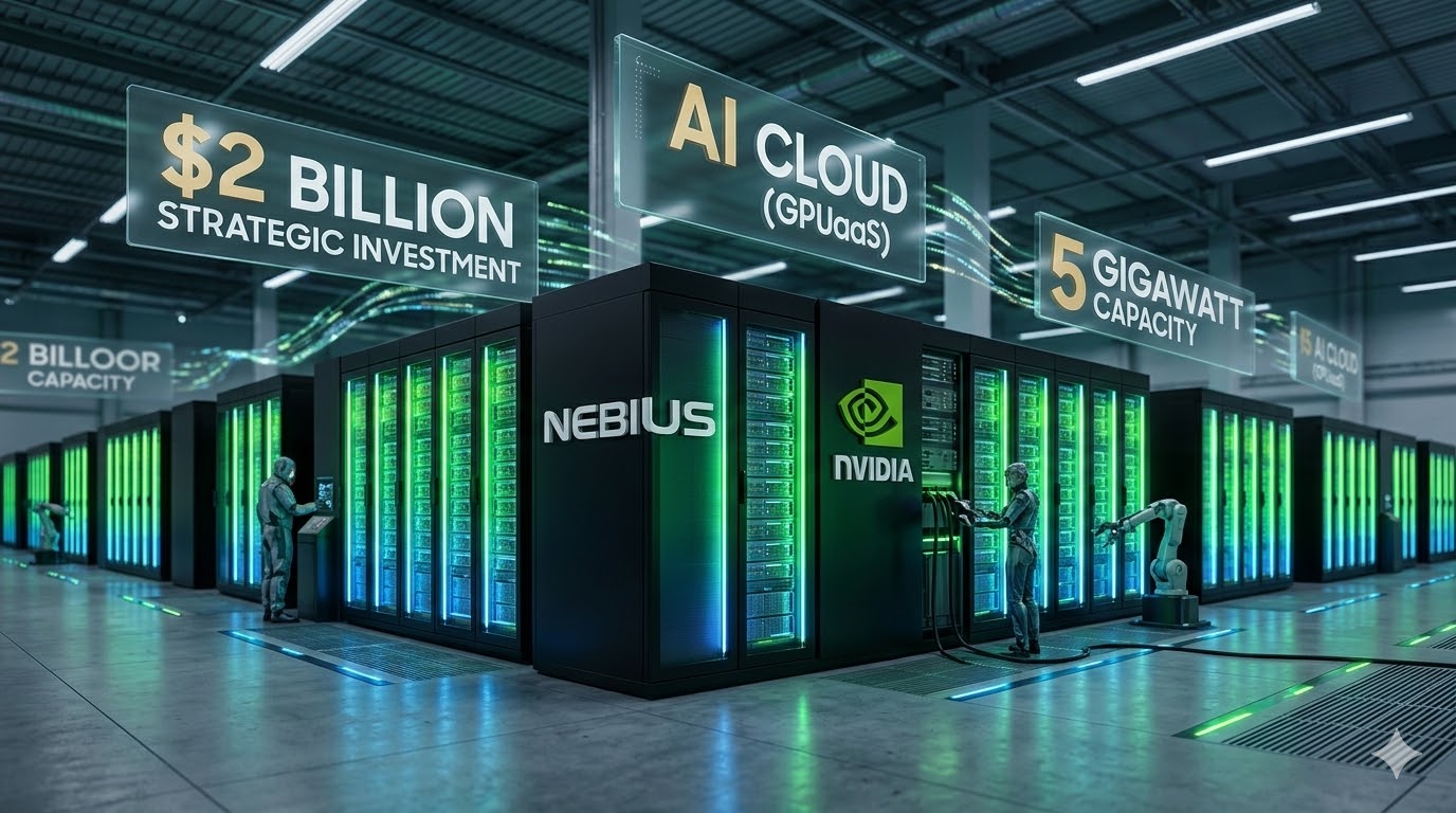 Nvidia $2 Billion strategic investment in Nebius Group NBIS stock and AI cloud infrastructure 2026.